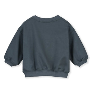 Gray Label – Mini Bio-Baumwoll-Sweatshirt | Grau-Blau