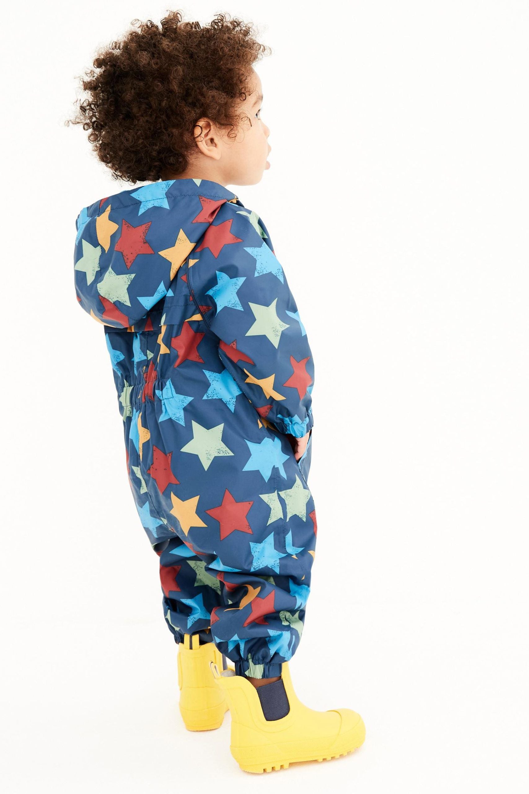 Next - Polar Astarlı Yıldız Desenli Çocuk Yağmurluğu - 12-18 Aylık-Dinossi