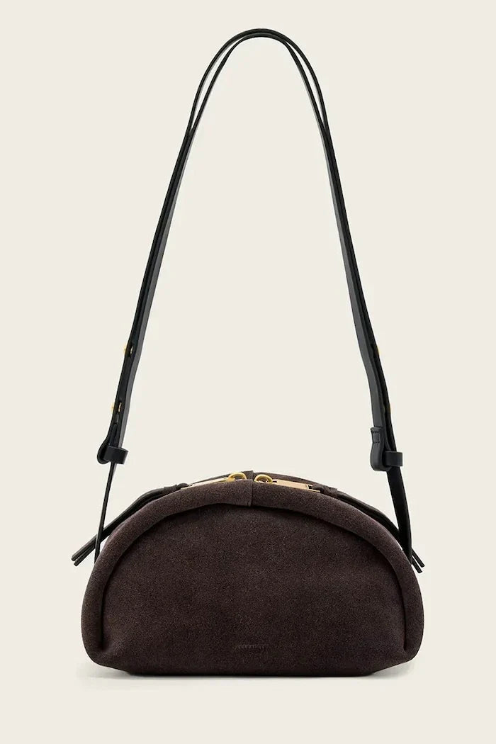 AllSaints ROSALIE kadın süet crossbody çanta