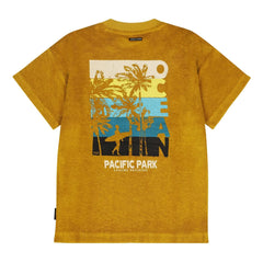 Tumble N'Dry – T-Shirt aus Bio-Baumwolle mit Frottier-Struktur Pacificus | Senf