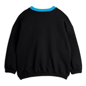 Mini Rodini - Space Tour organik pamuklu sweatshirt | Siyah