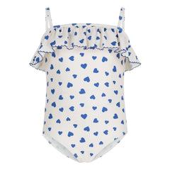 Petit Bateau - Uçan Kalpler Mayo | Beyaz