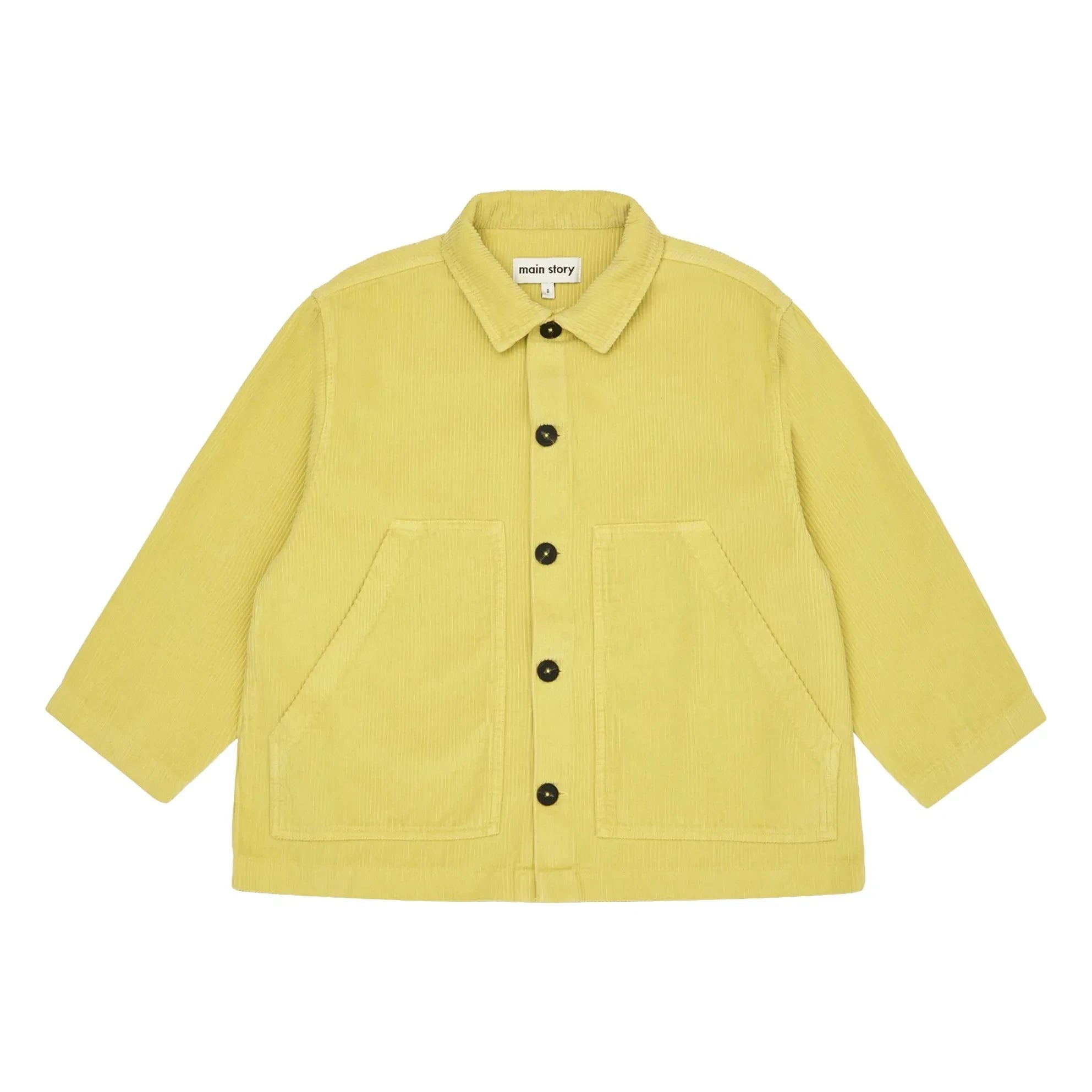 Main Story - Organik Pamuklu Kadife Overshirt | Sarı