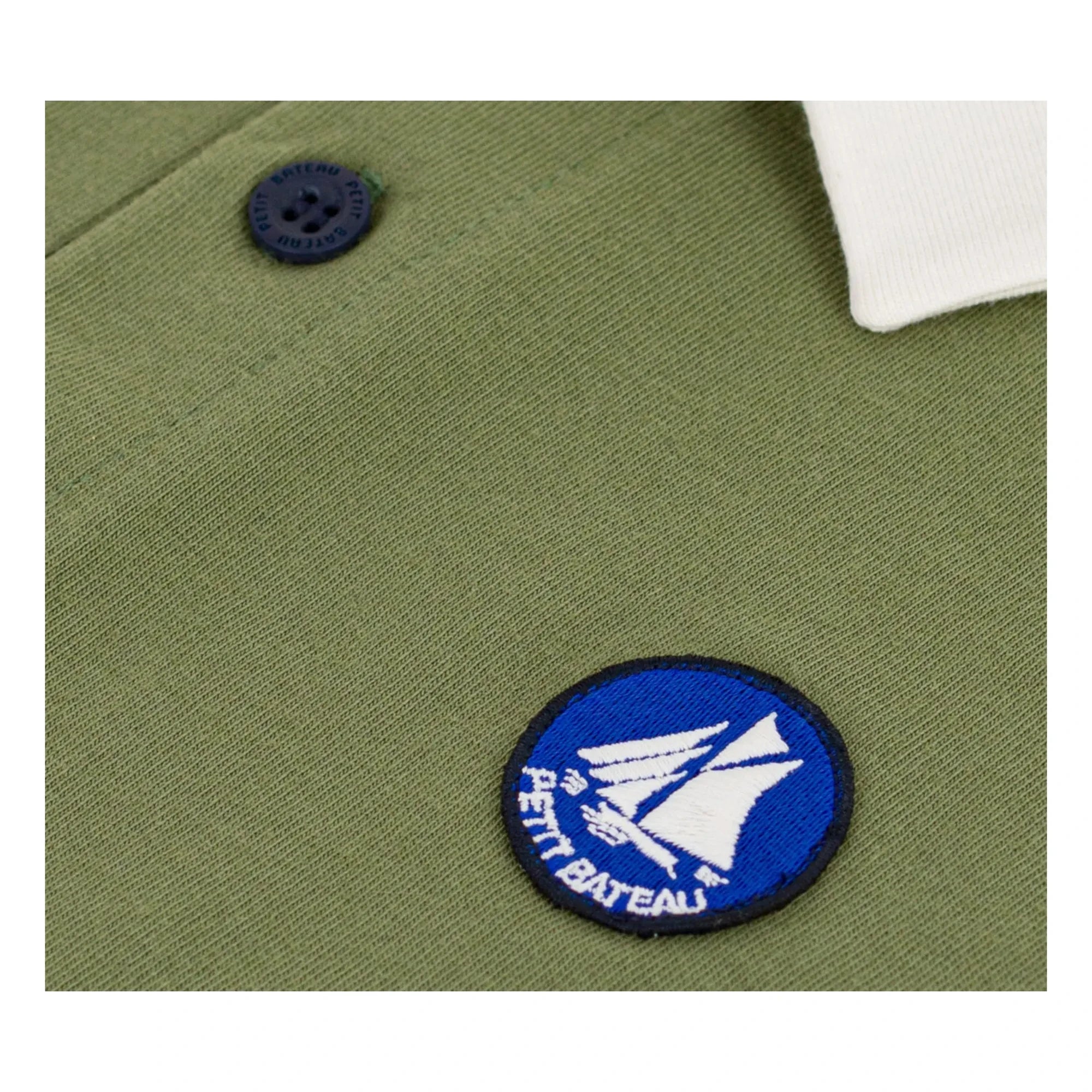 Petit Bateau - Einfaches Poloshirt | Khaki