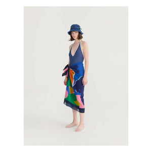 Bobo Choses - Blooming Color Geri Dönüştürülmüş Pamuk Sarong | Mavi