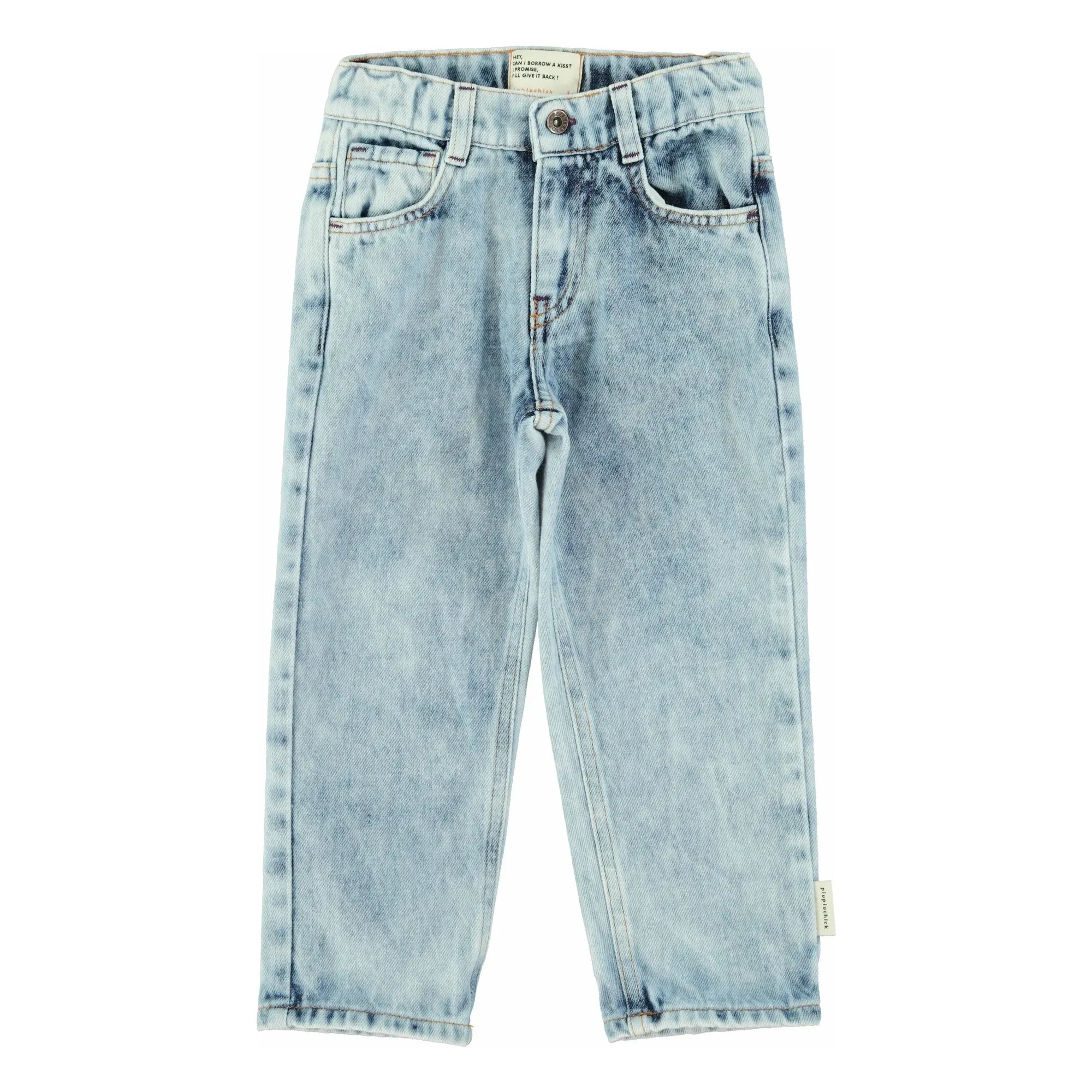 Piupiuchick - Washed Jeans Regular Fit | Hellblau