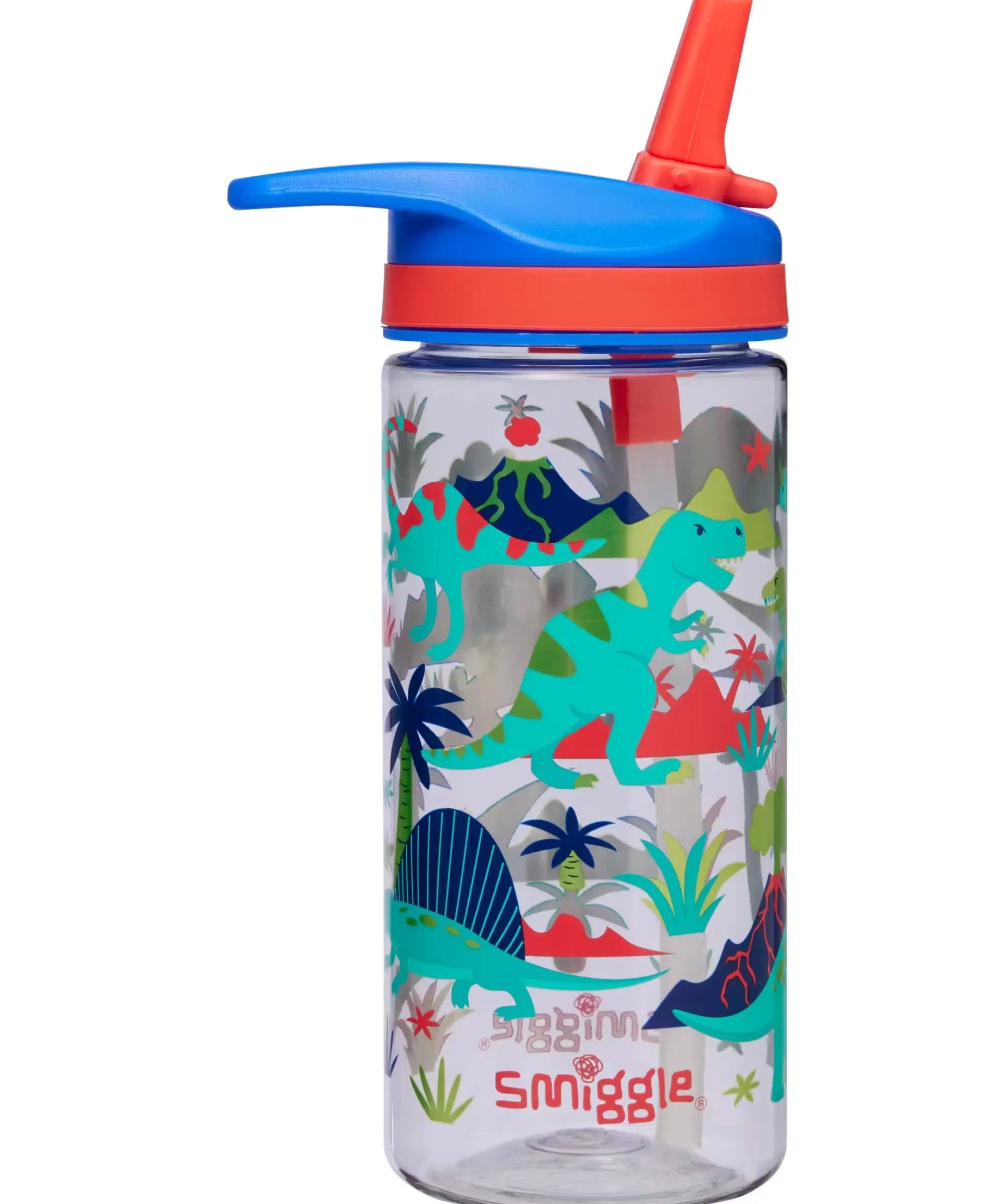 Smiggle - Movin 440 ML BPA'Sız Pipetli Suluk-Dinossi