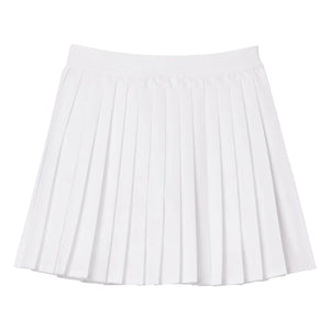 Lacoste - Recycled Fiber Pleated Skirt | White
