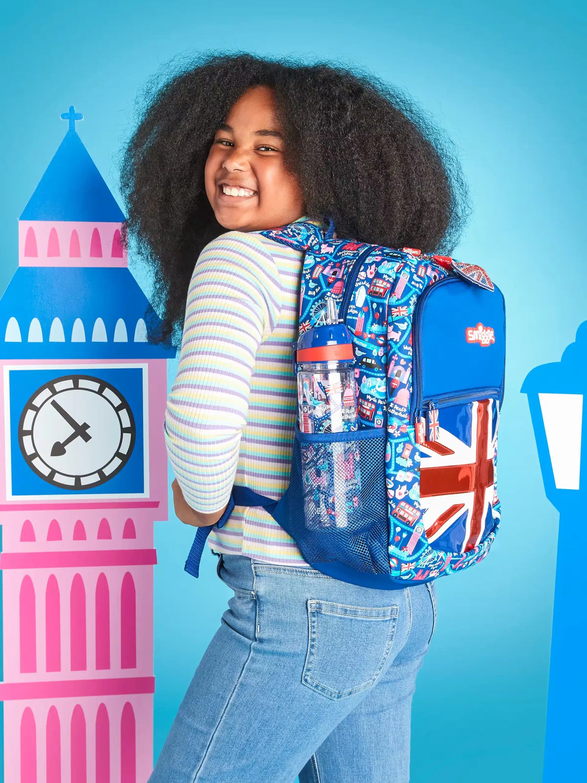 Smiggle - Little London 3lü Okul Çanta Seti-Dinossi