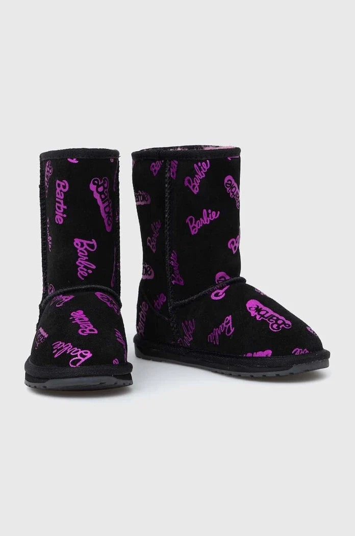 Çocuk süet botlar Emu Australia Barbie? Wallaby Print Lo