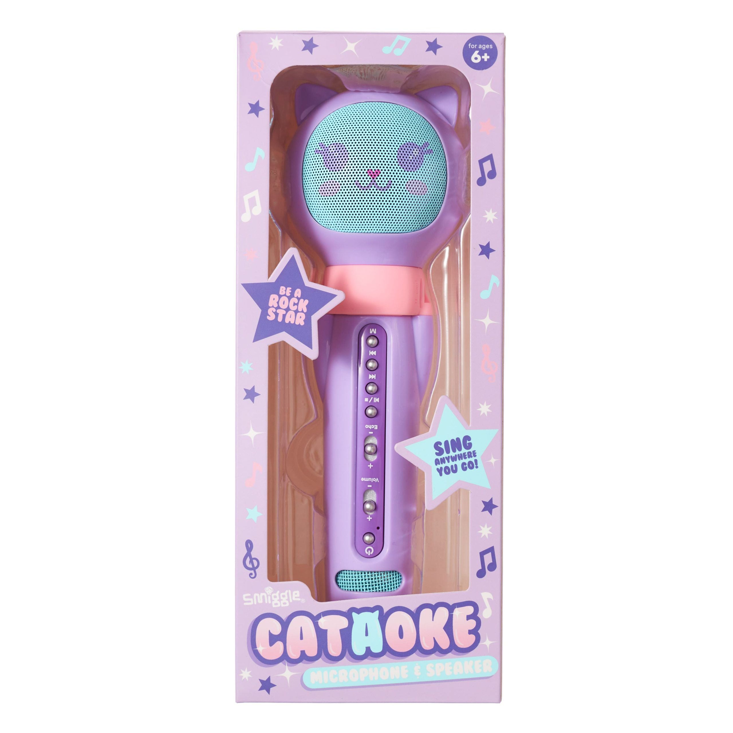 Smiggle - Cataoke Cat Karaoke Hoparlör ve Mikrofon-Dinossi