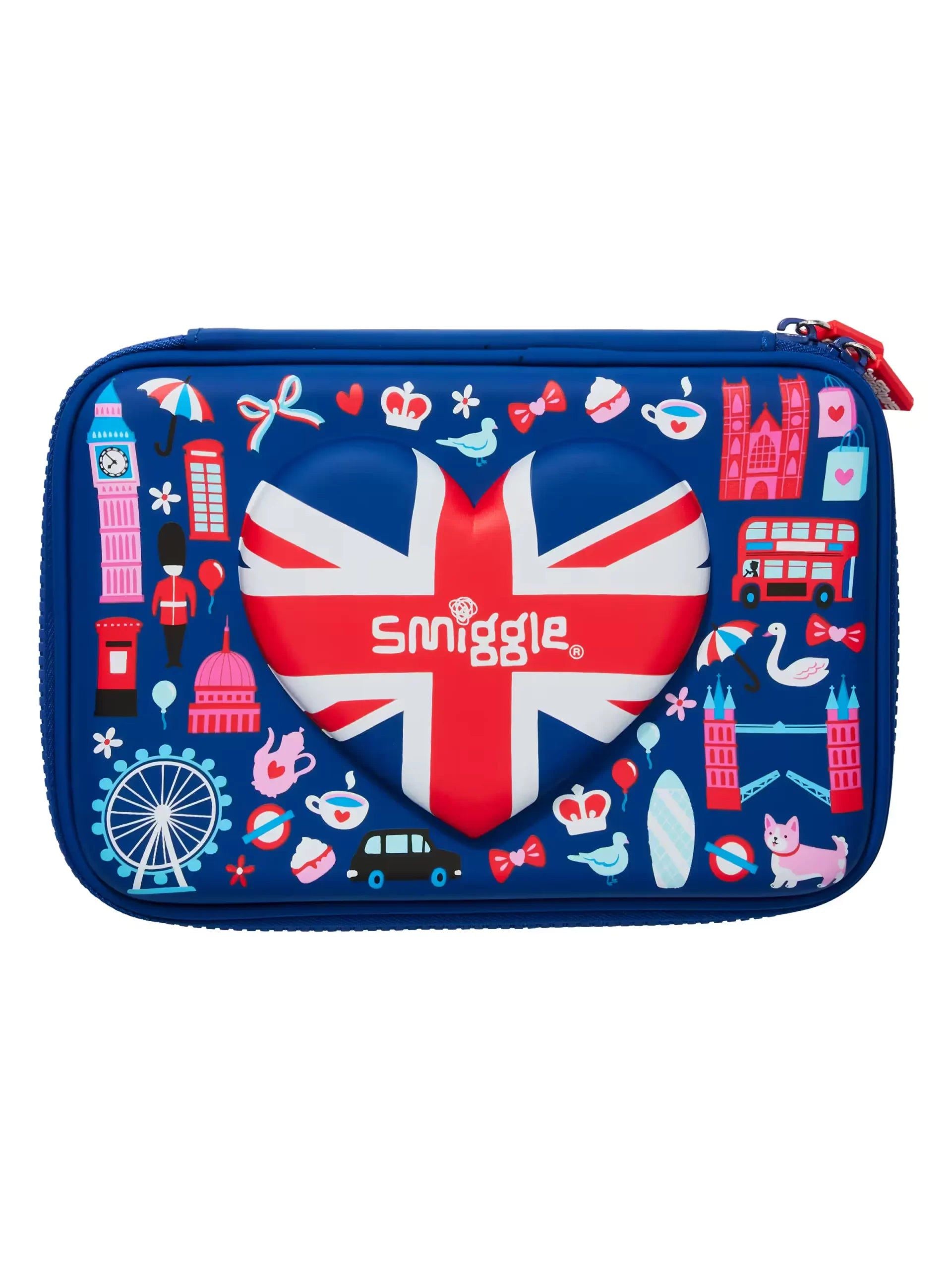 Smiggle - Little London Hardtop Kalem Kutusu-Dinossi