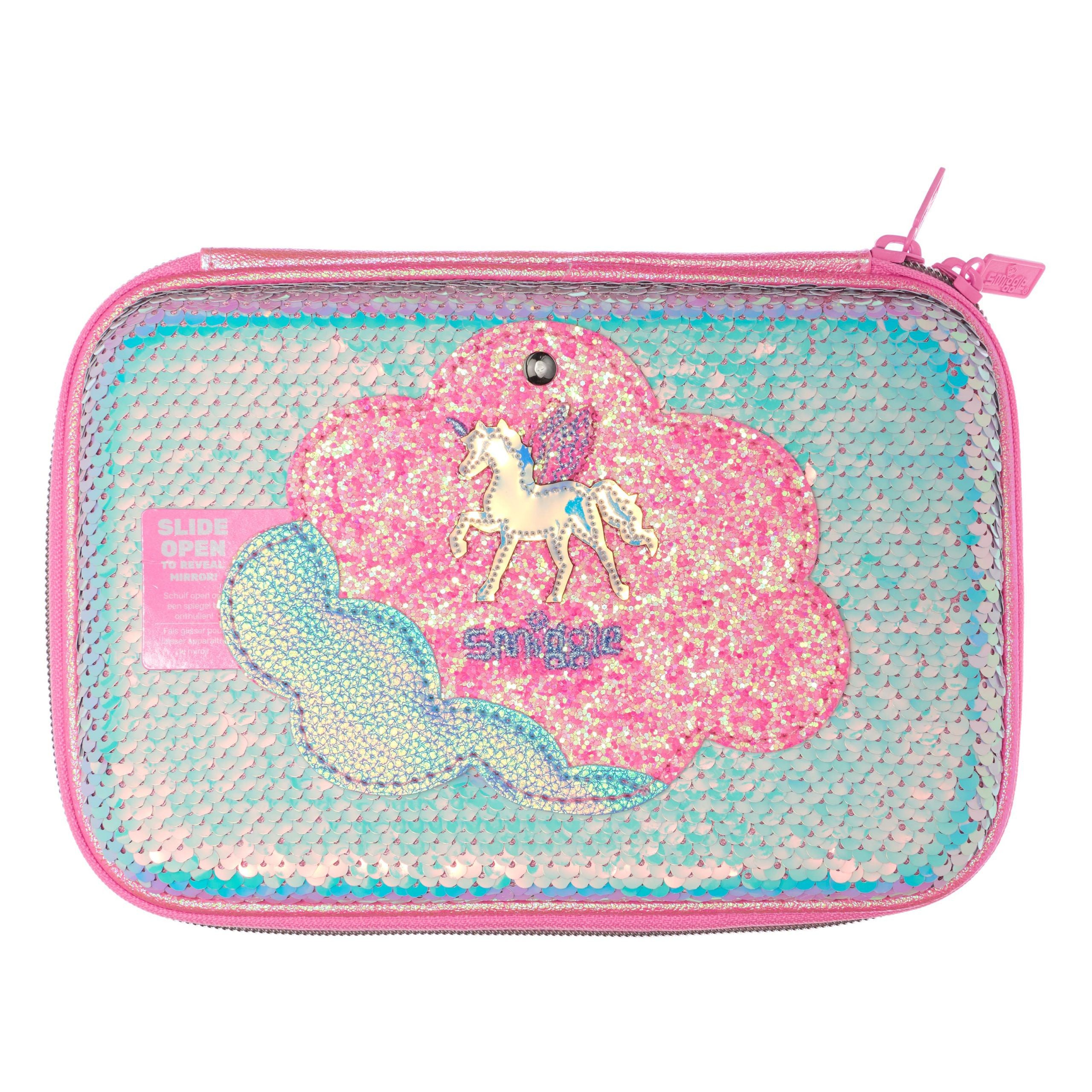 Smiggle - Lunar Mirror Hardtop Unicorn Kalem Kutusu-Dinossi