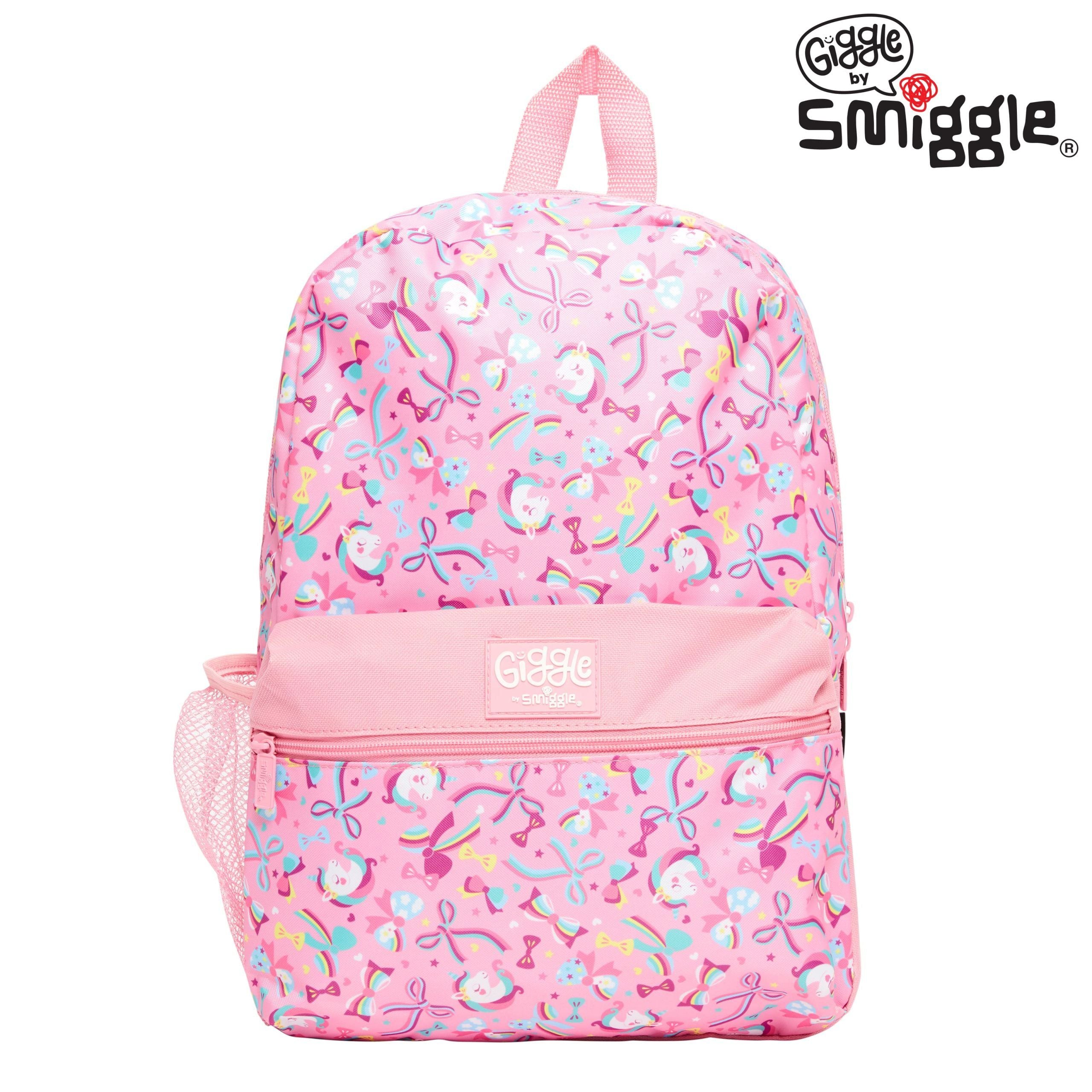 Smiggle - Giggle Pembe 2 Sırt Çantası-Dinossi