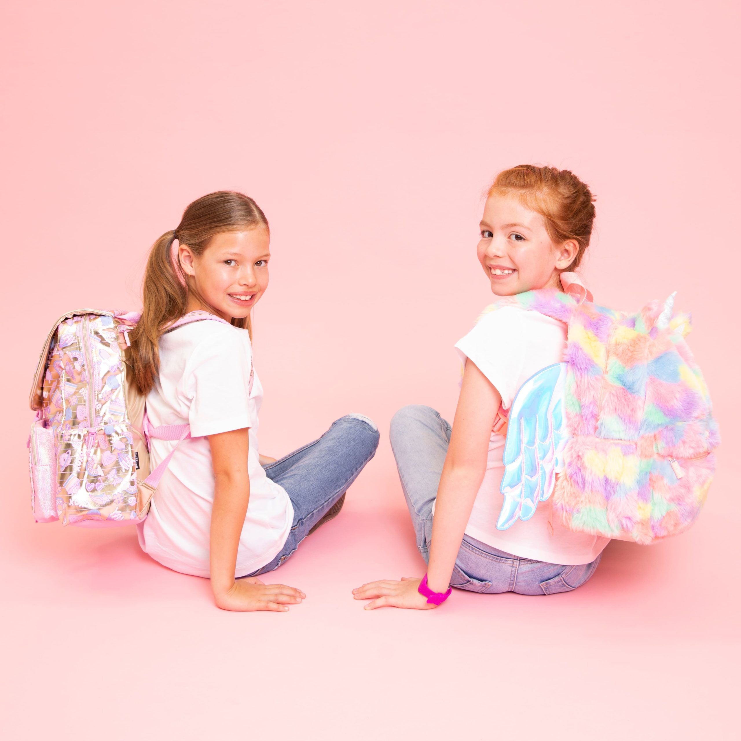 Smiggle - Dreamer Fluffy Kanatlı Sırt Çantası-Dinossi