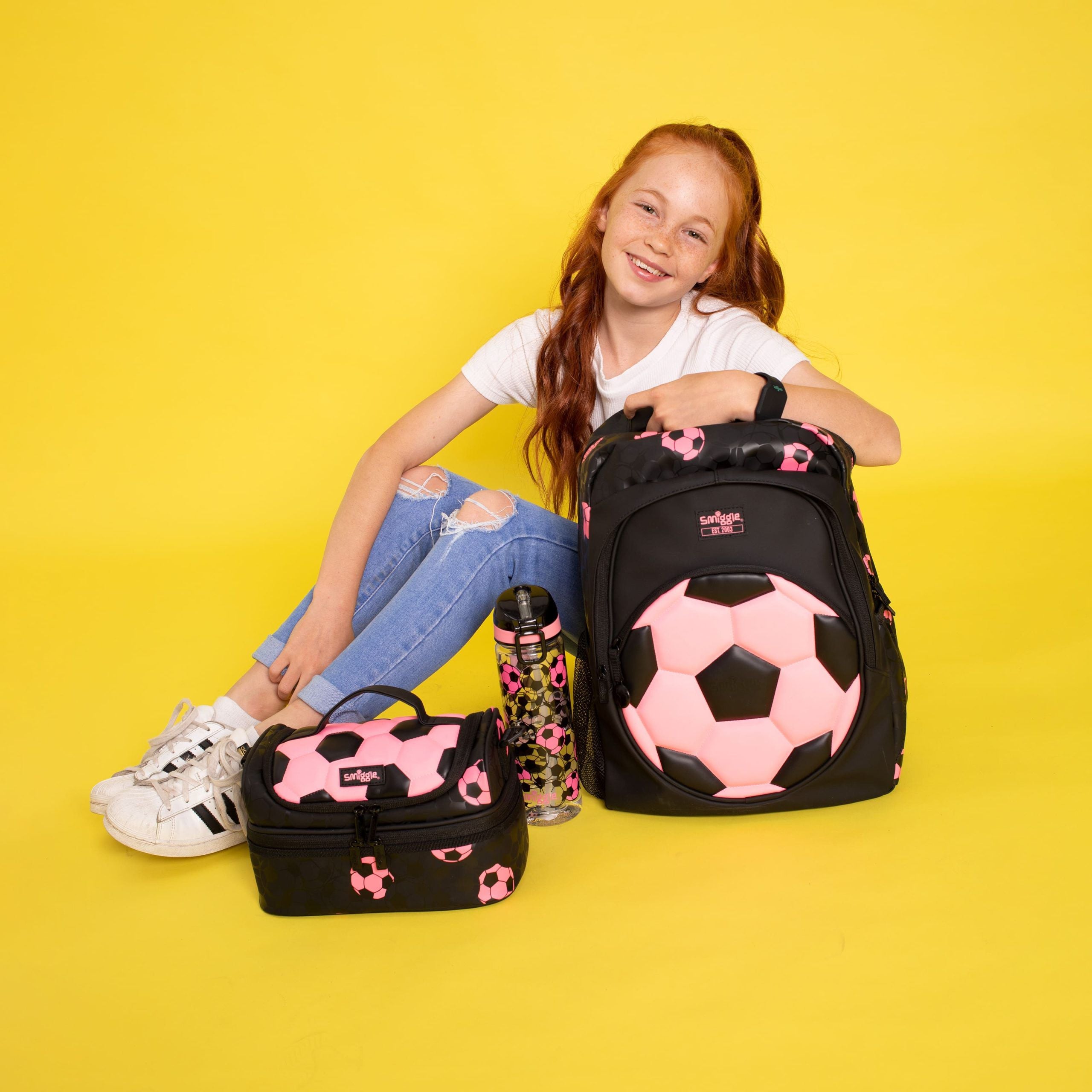 Smiggle - Striker Klasik Sırt Çantası-Dinossi