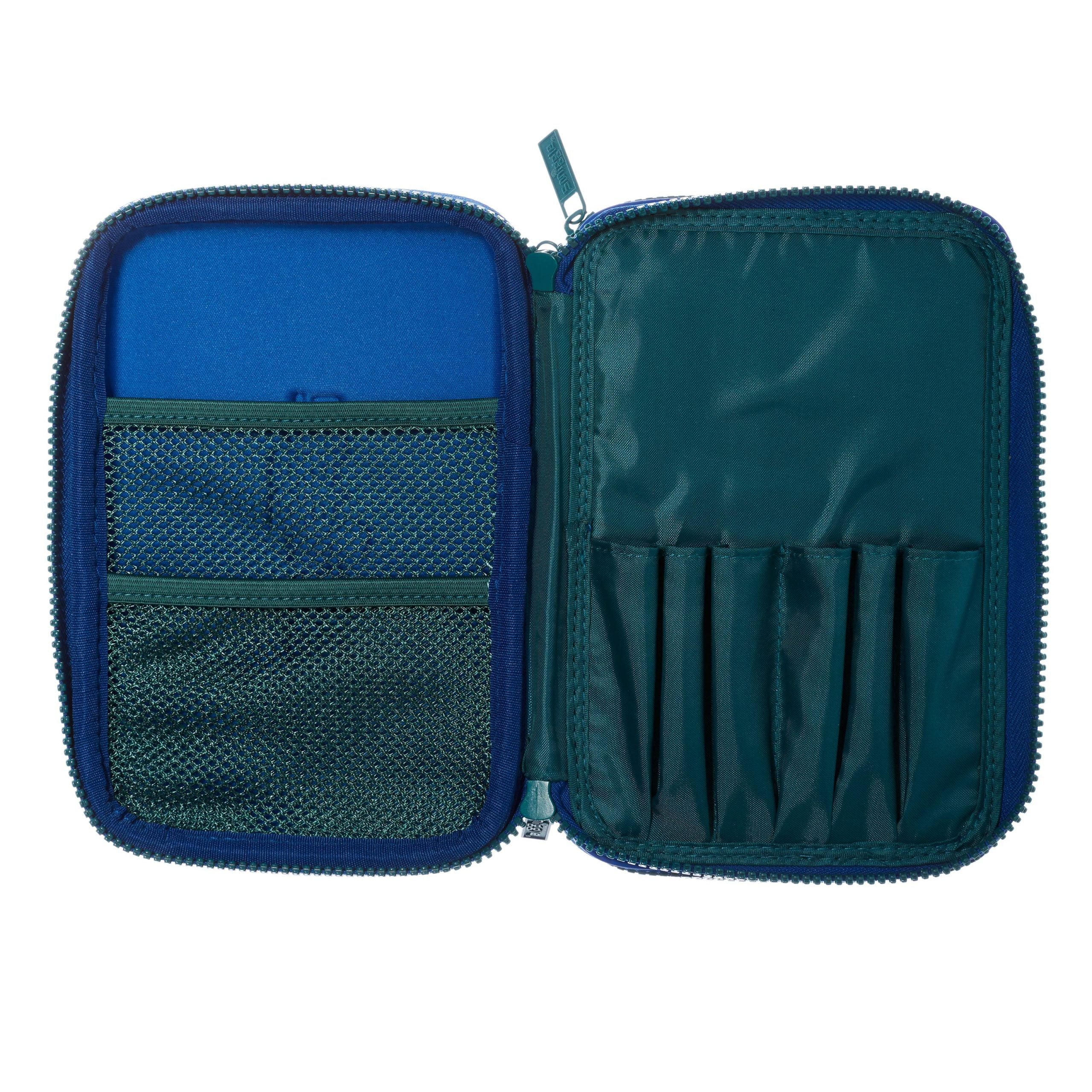 Smiggle - Galaxy Double Korkunç Dinozorlar Kalem Kutusu-Dinossi