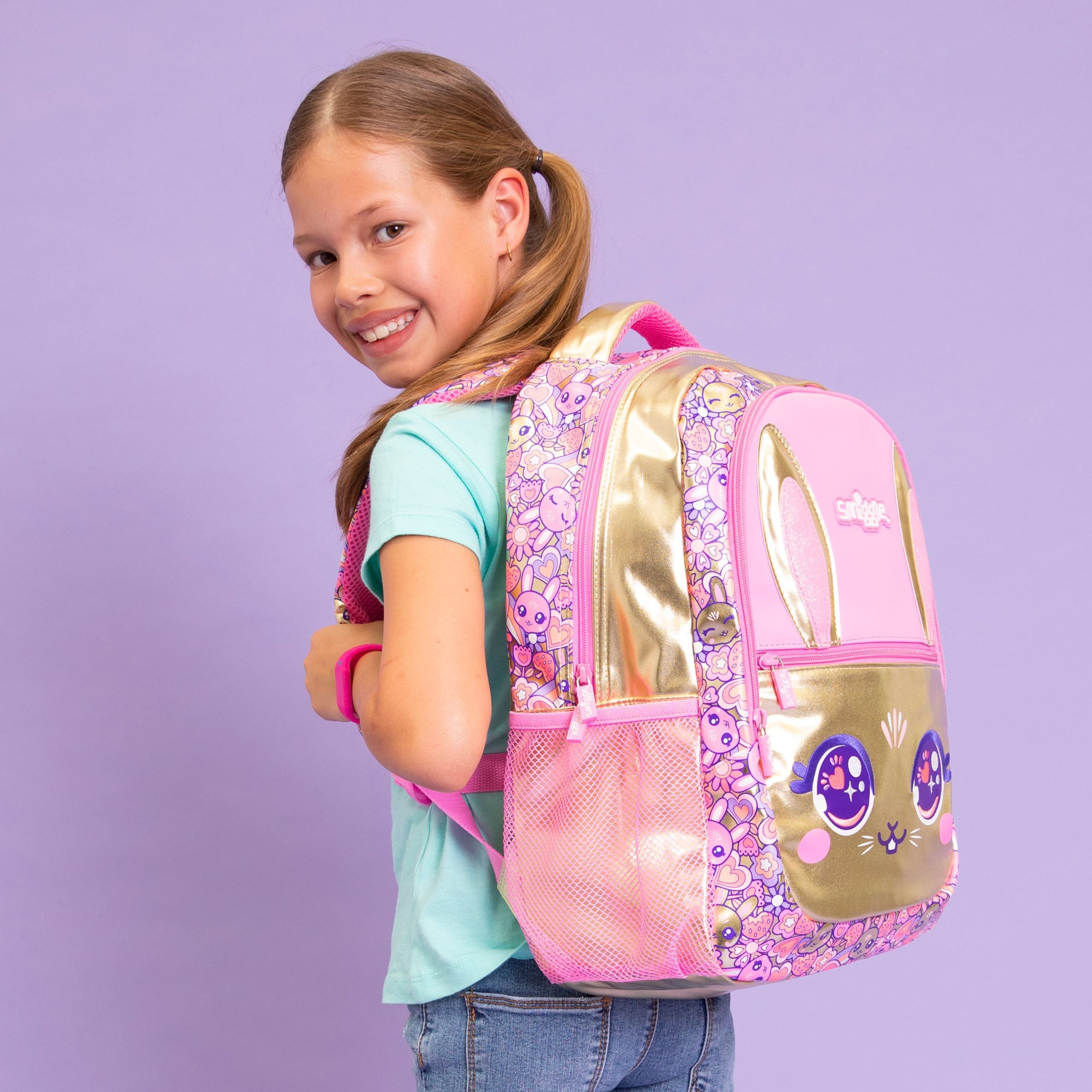 Smiggle - Gold Budz Klasik Karakterli Sırt Çantası-Dinossi