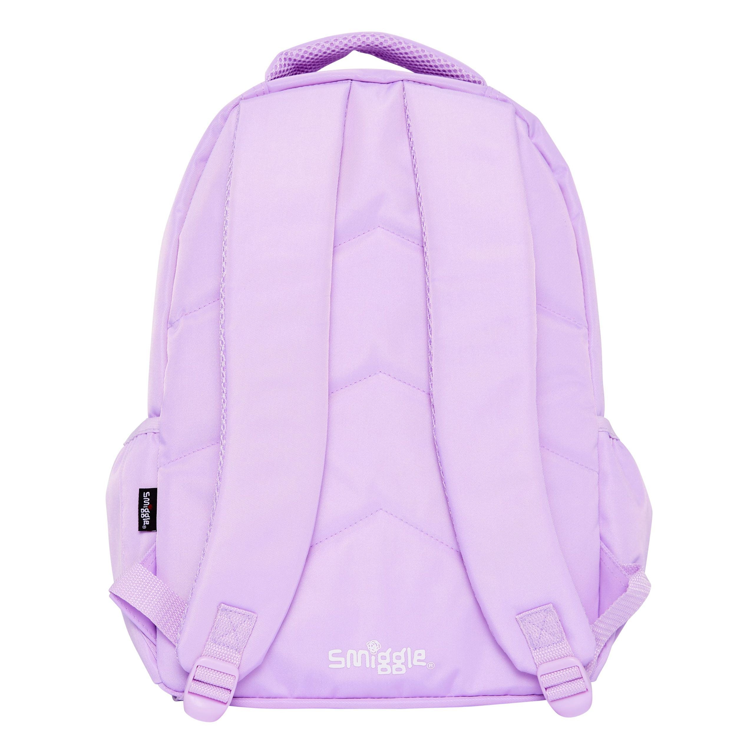 Smiggle - Sorbet Lilak Su Geçirmez Sırt Çantası-Dinossi