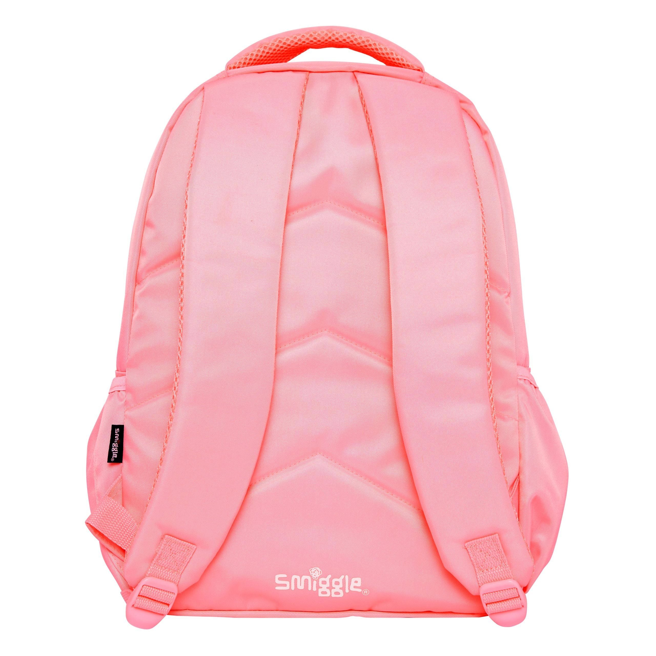 Smiggle - Sorbet Pembe Su Geçirmez Sırt Çantası-Dinossi