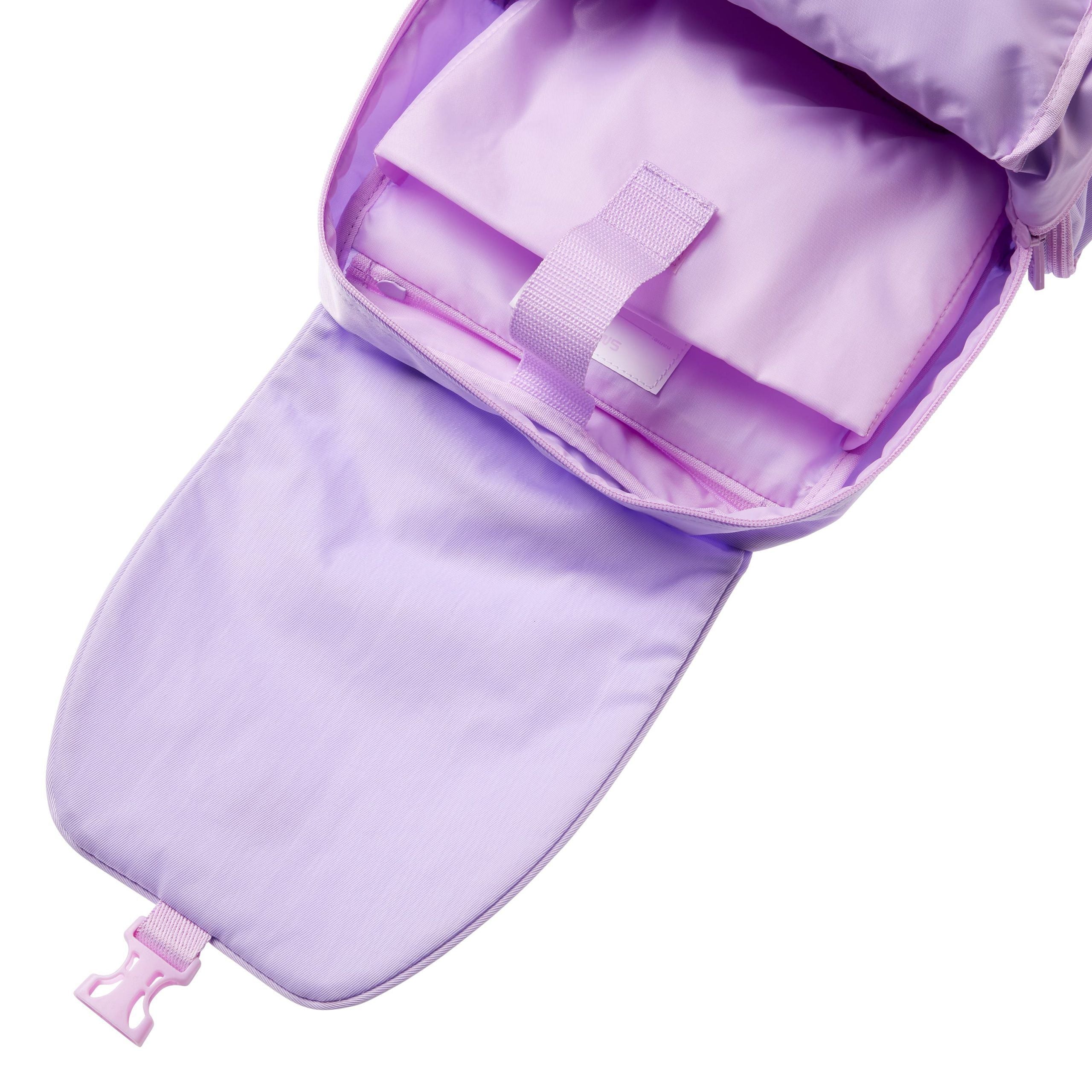 Smiggle - Sorbet Park Lilak Su Geçirmez Sırt Çantası-Dinossi