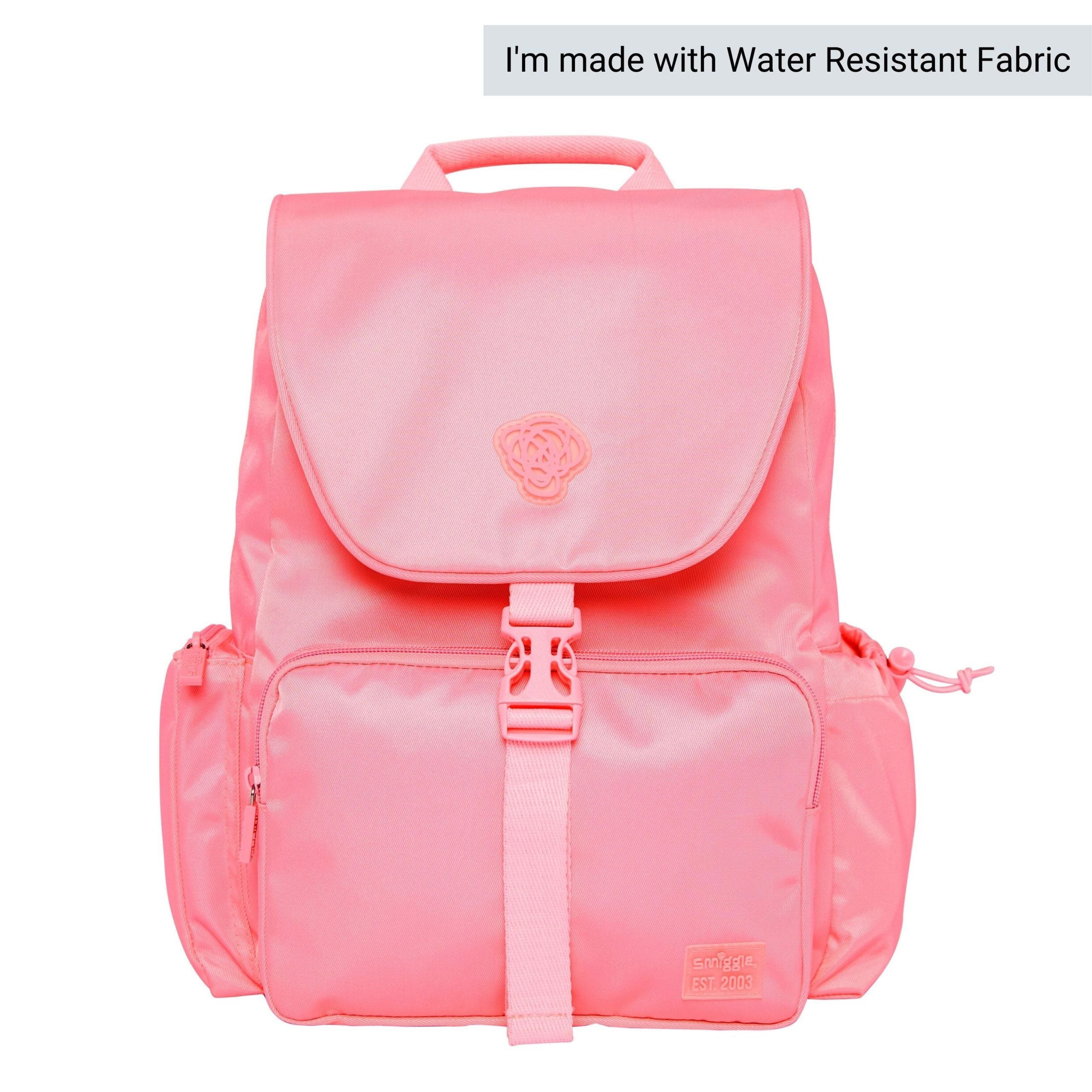 Smiggle - Sorbet Park Pembe Su Geçirmez Sırt Çantası-Dinossi