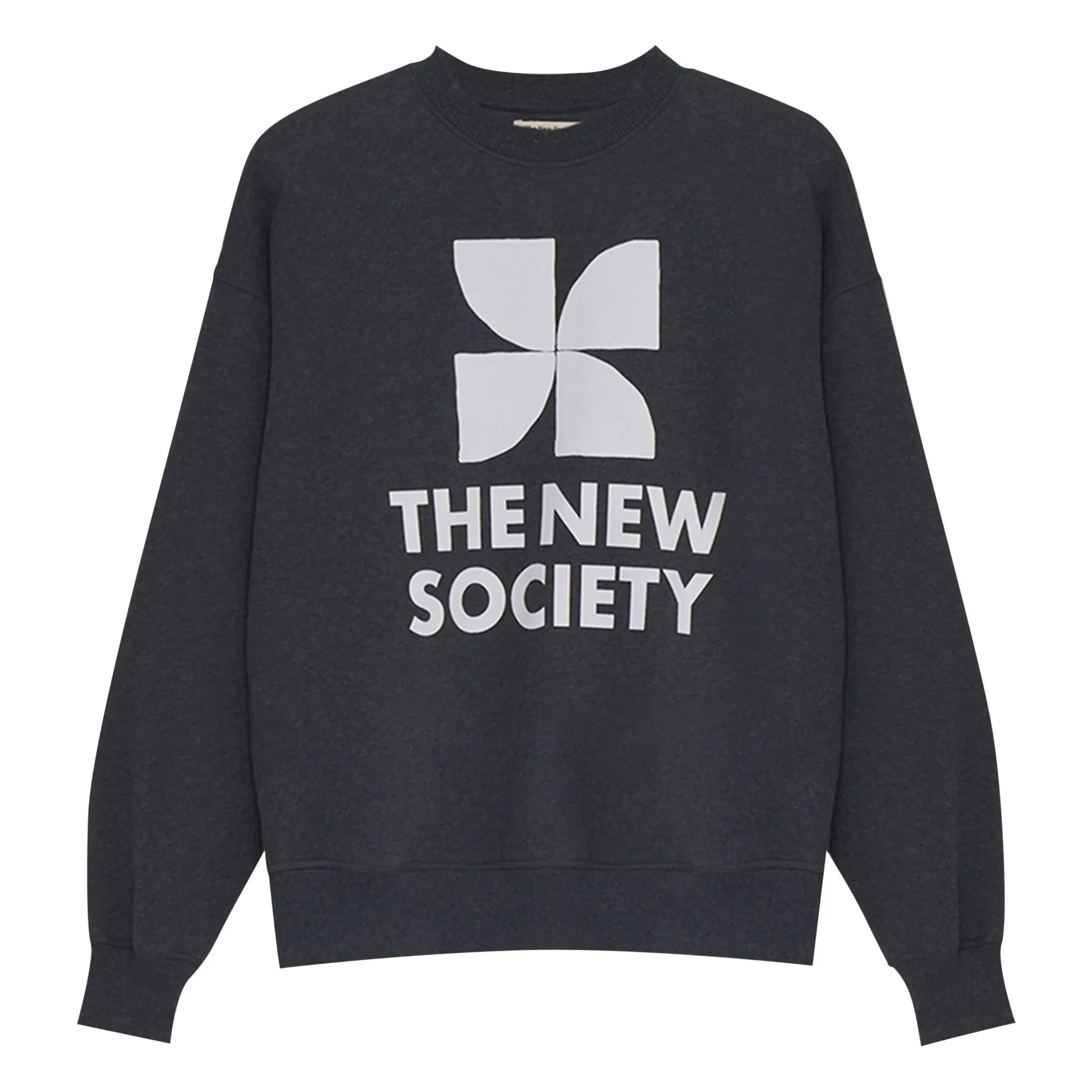 the new society - TNS Logo sweatshirt | Koyu gri melanj