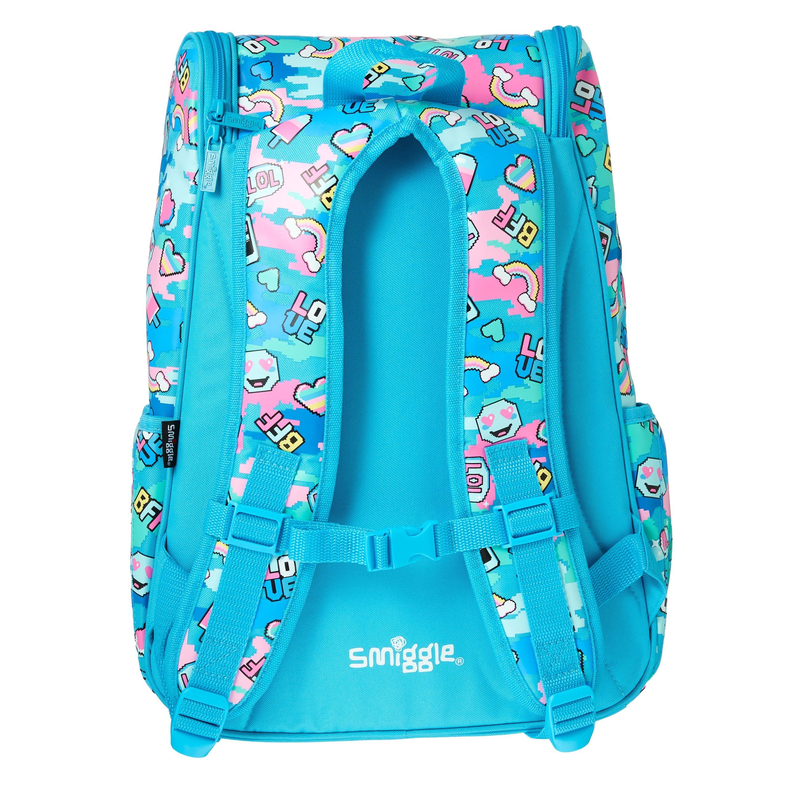 Smiggle - Hide Access Mavi Sırt Çantası-Dinossi