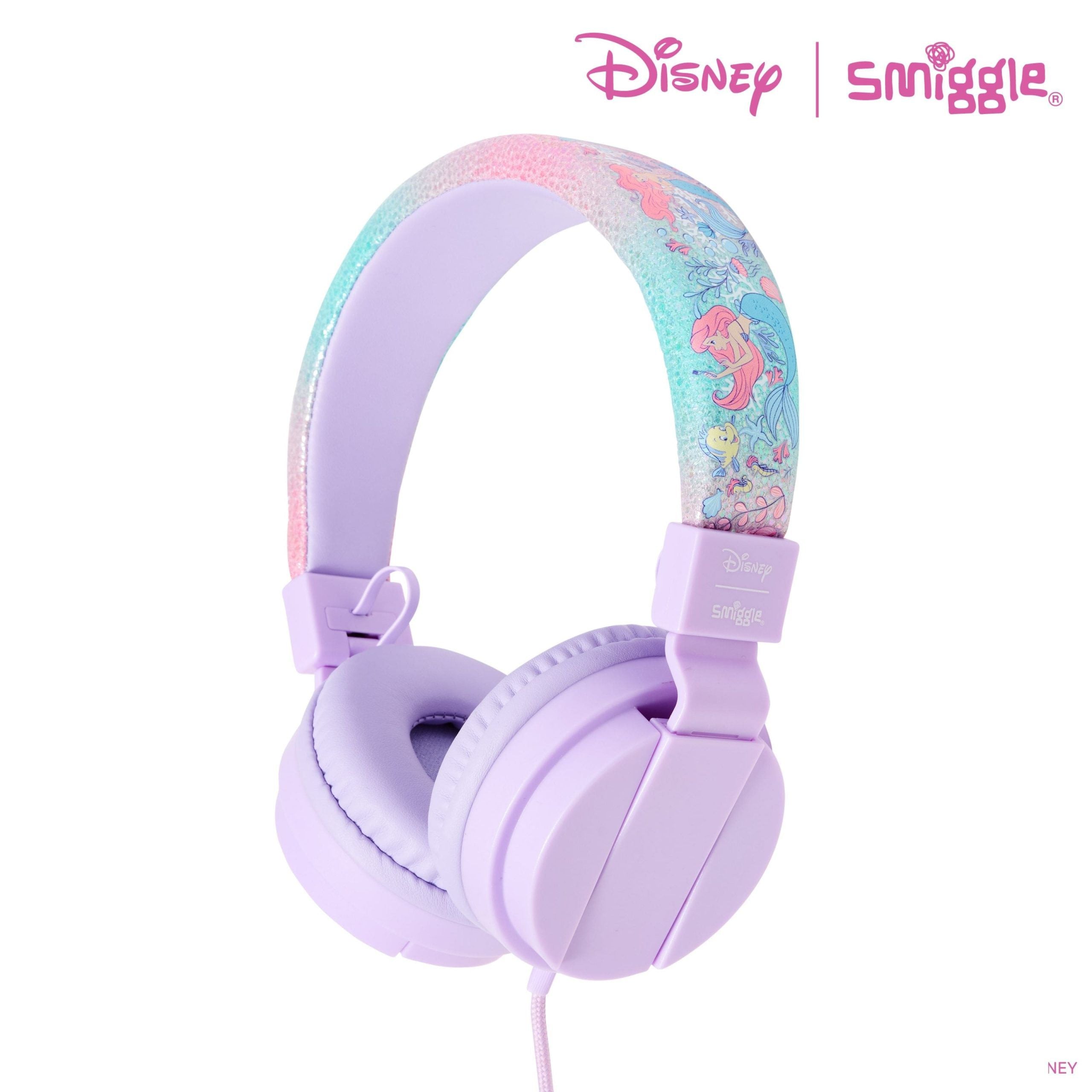 Smiggle - Disney Prenses Ariel Katlanabilir Kulak Üstü Kulaklığı-Dinossi
