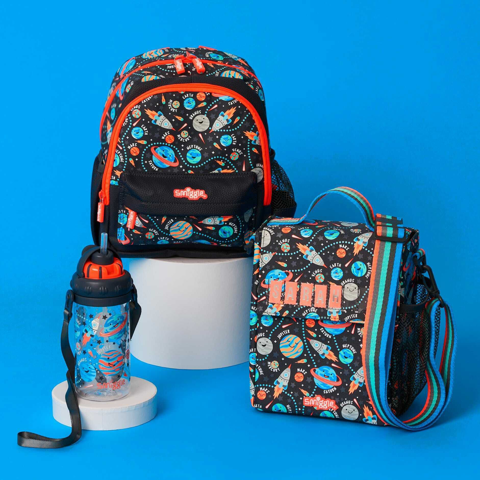 Smiggle - Up & Down Minik İsimlikli Beslenme Çantası-Dinossi