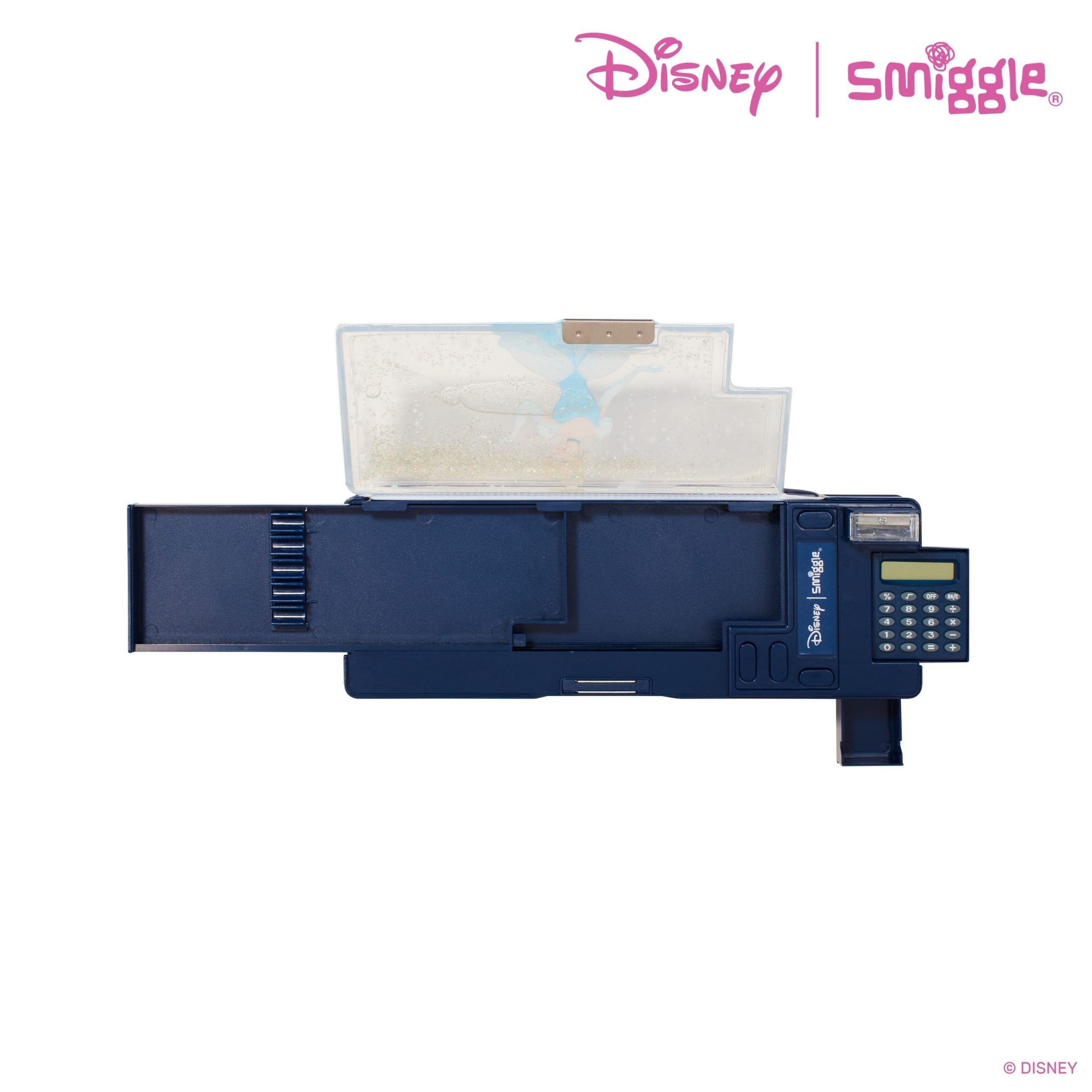 Smiggle - Disney Prenses Sindirella Hesap Makineli Otomatik Kalem Kutusu-Dinossi