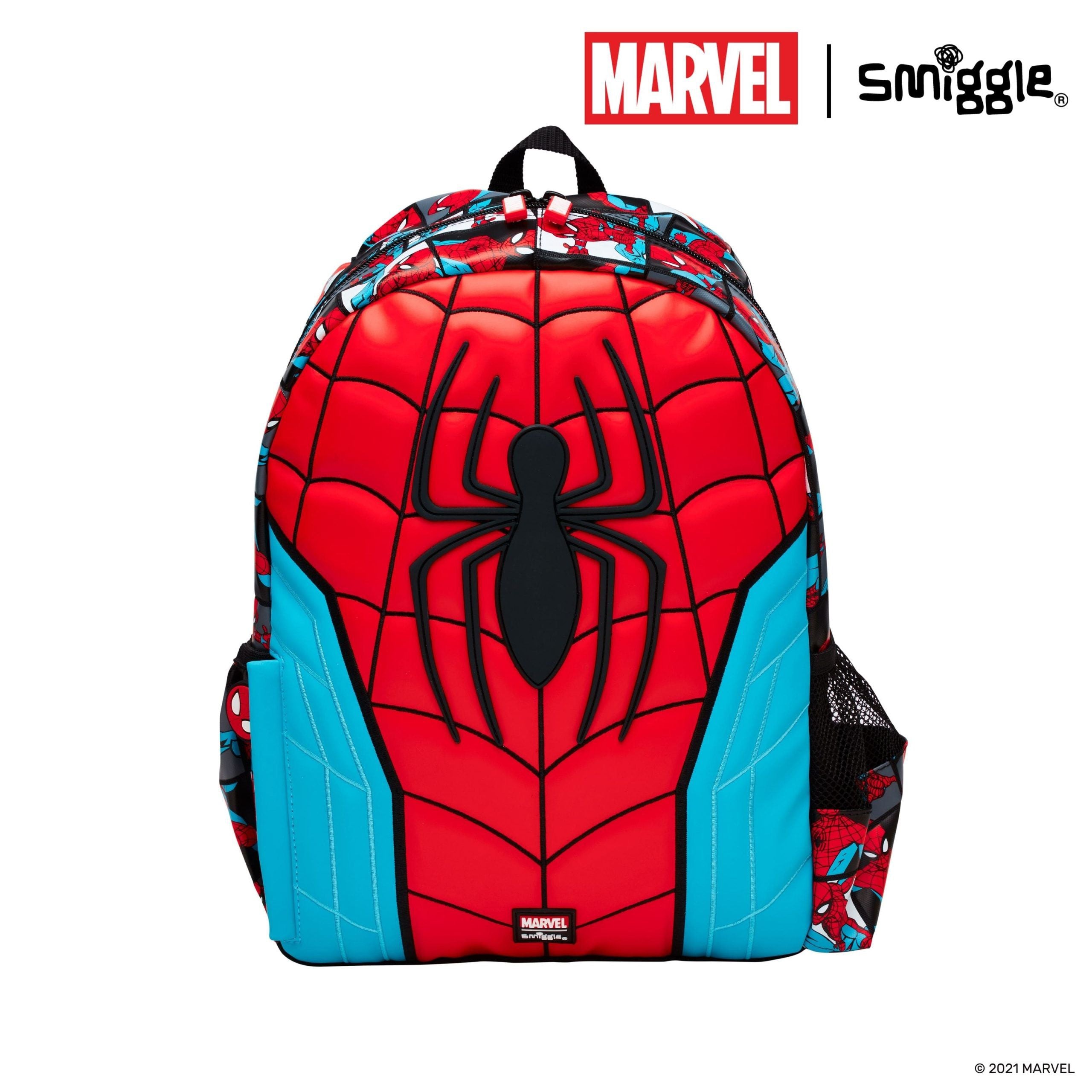 Smiggle - Marvel Spider-Man Junior Hoodie Sırt Çantası-Dinossi