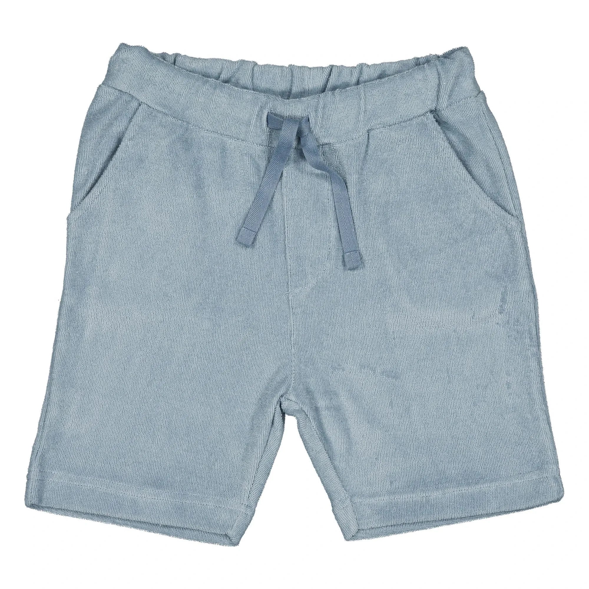 Louis Louise – Brooklyn Frottee-Bermuda-Shorts | Graublau
