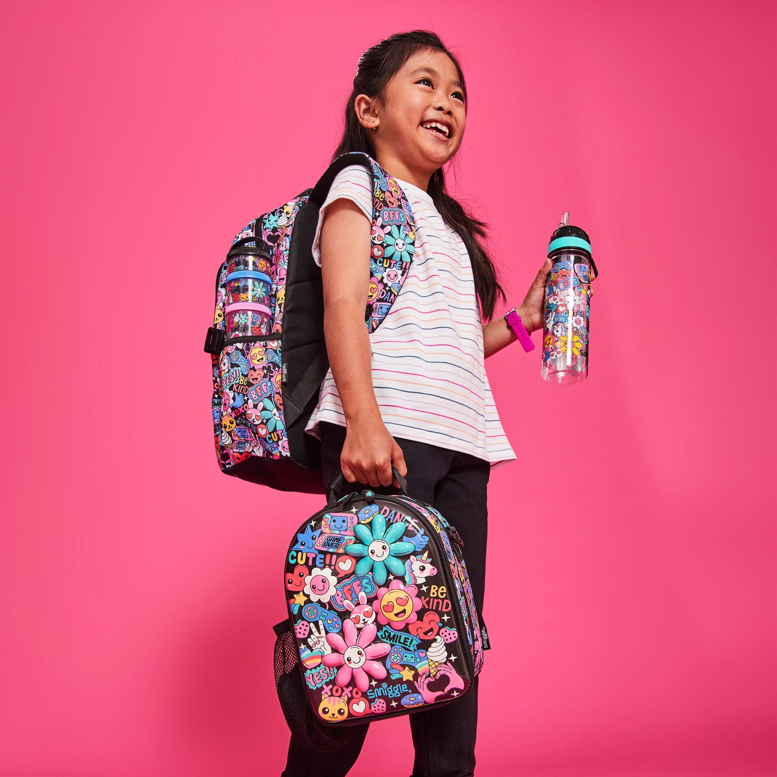 Smiggle - Bright Side 650ML BPA İçermeyen Suluk-Dinossi