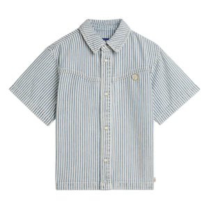 Scotch & Soda - Çizgili Kot Gömlek | Açık Mavi