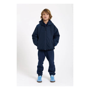 Smallable Kid - Yıkanmış mavi organik pamuk jogger