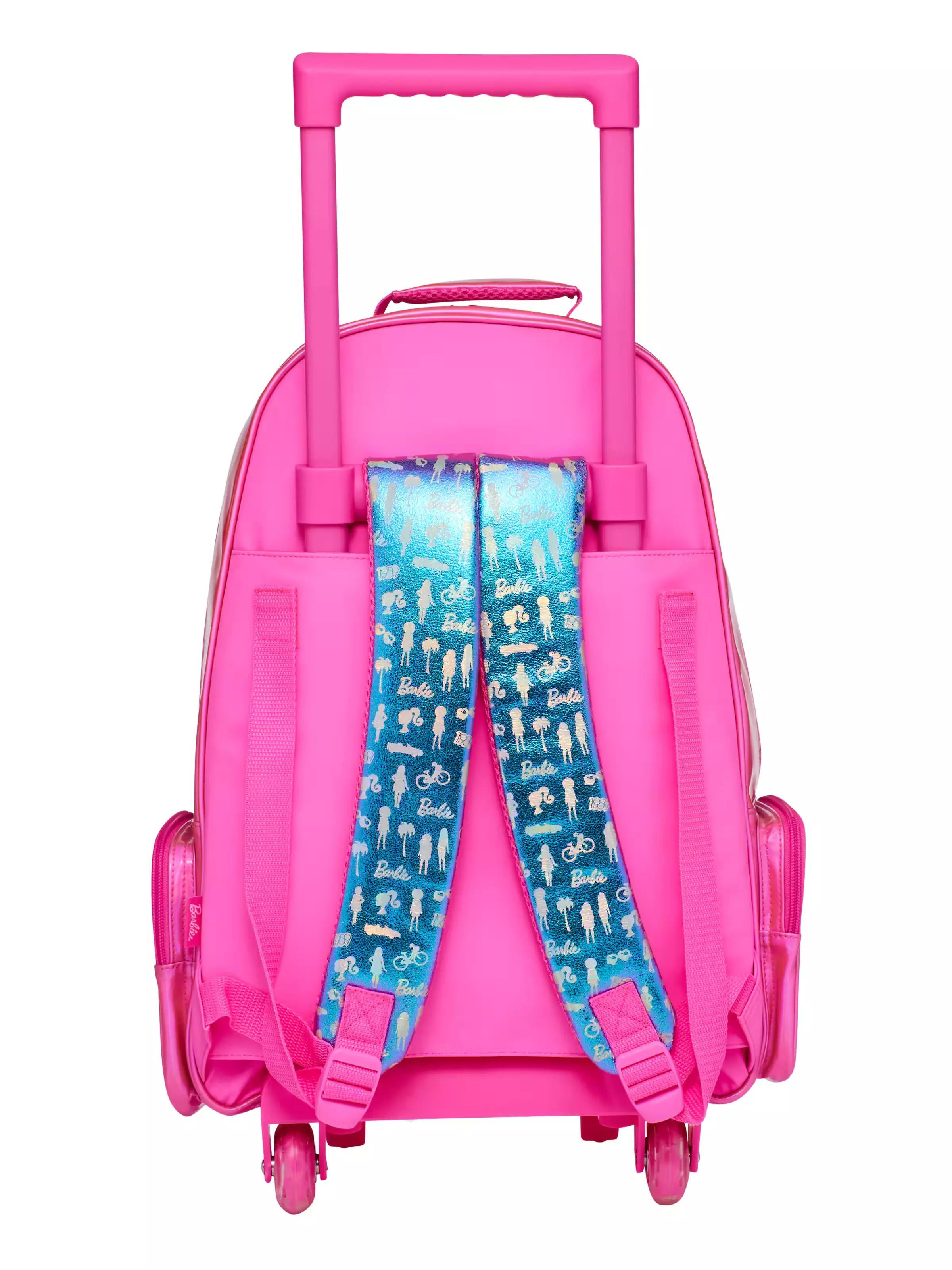 Smiggle - Barbie Çekçekli Işıklı Tekerlekli Çanta-Dinossi