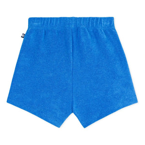 Petit Bateau – Unifarbene Frottee-Shorts | Königsblau
