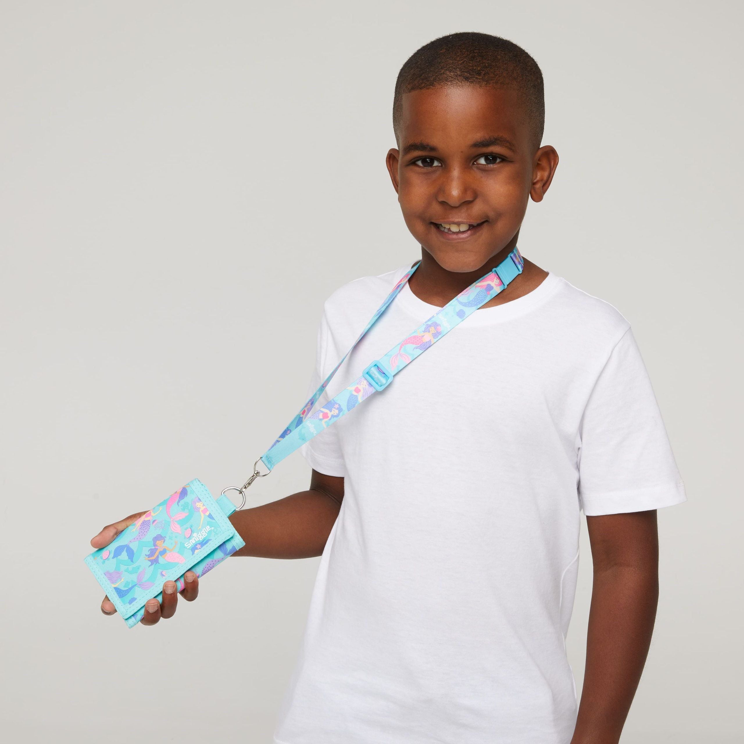 Smiggle - Vibin İpli Çocuk Cüzdanı-Dinossi