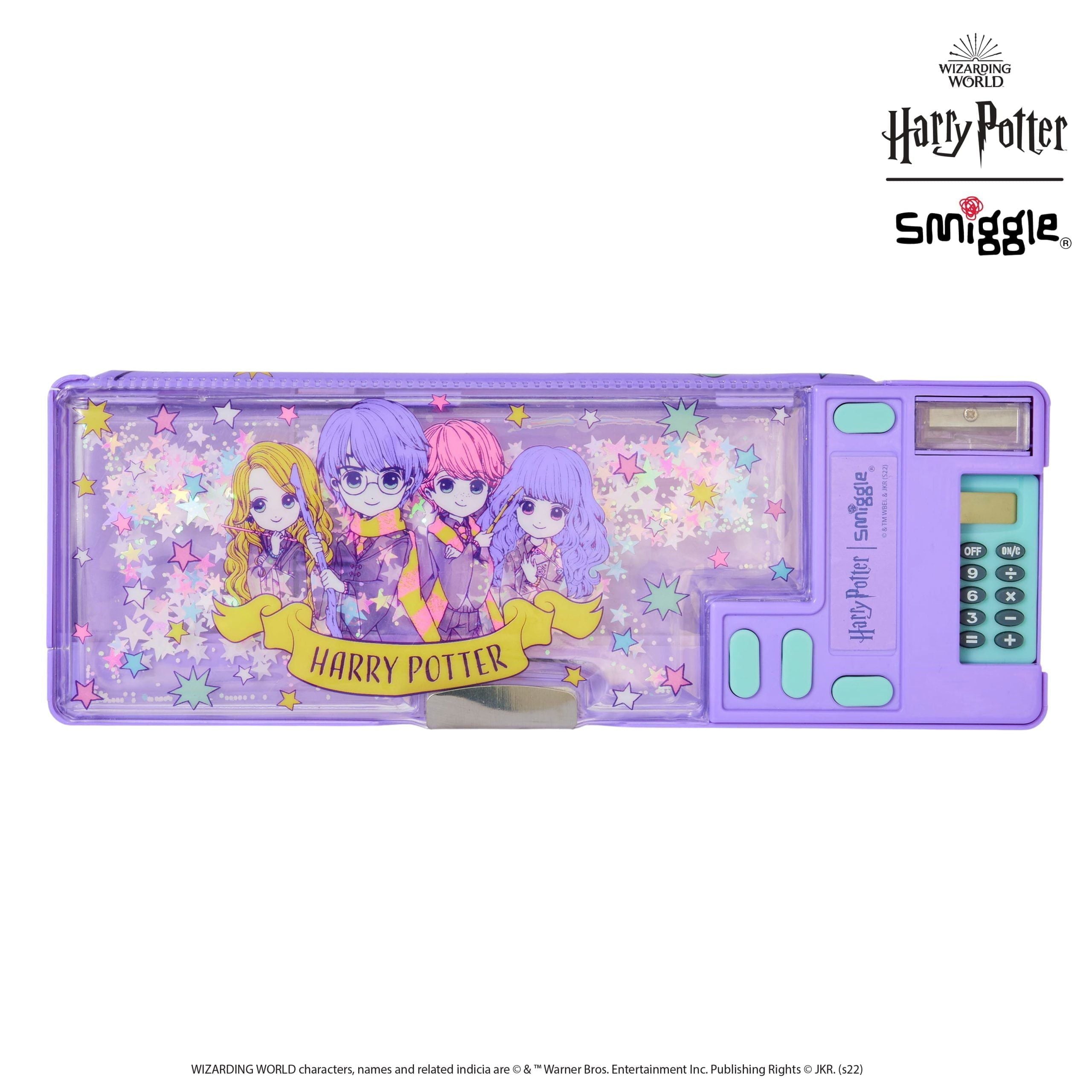 Smiggle - Harry Potter Hesap Makineli Otomatik Kalem Kutusu-Dinossi