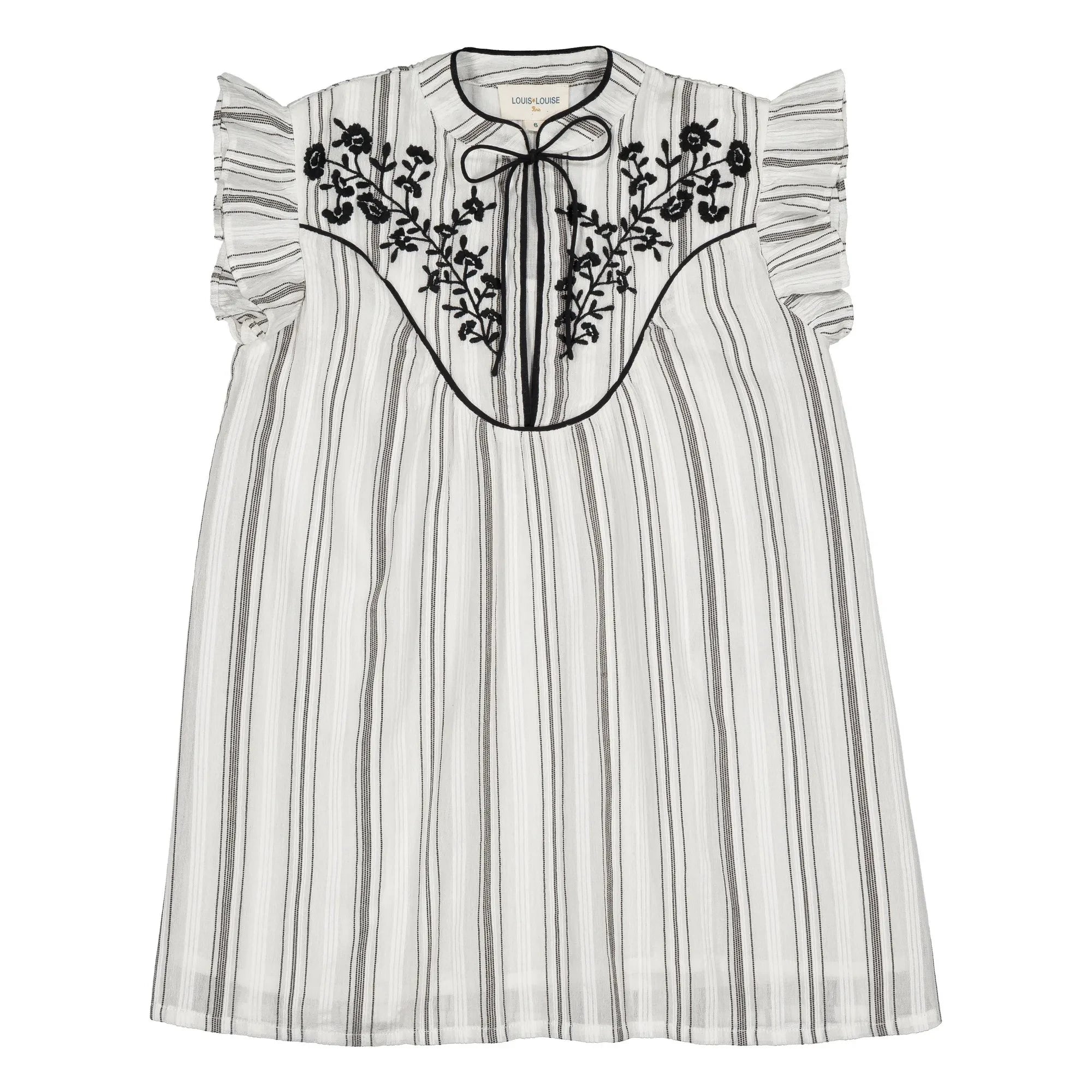 Louis Louise - Andrée Bouquets Kleid | Grau-Blau