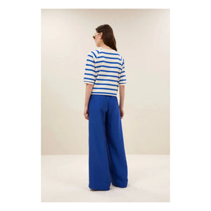 By Bar - Marinière Neva Organik pamuklu T-shirt | Azure blue