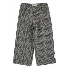 Piupiuchick - Graue Zebra Hose mit weitem Bein