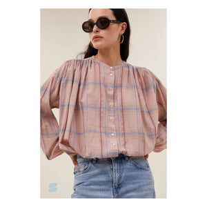 By Bar - Nyka Bio-Baumwollbluse | Altrosa