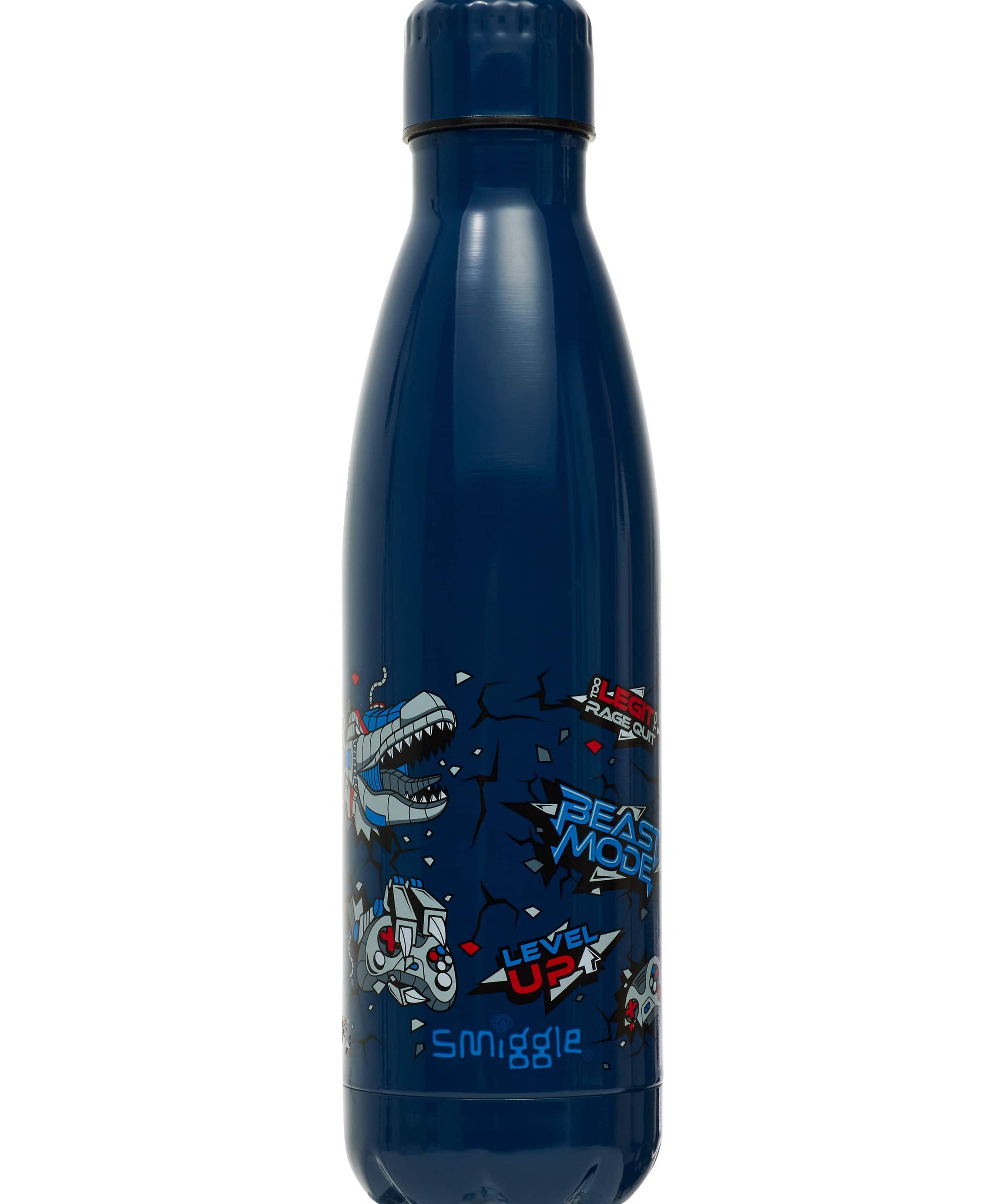 Smiggle - Fly High Kapaklı Çelik 500ML Matara-Dinossi