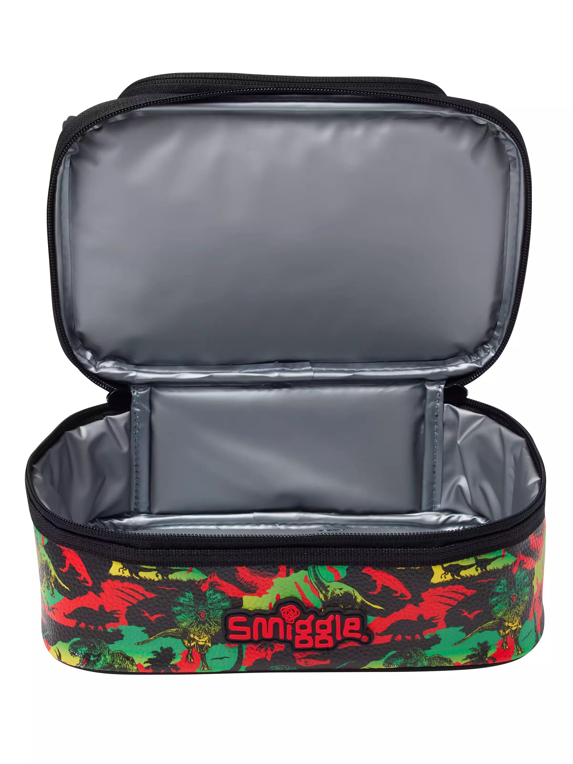 Smiggle - Jurassic Park Çift Katlı Beslenme Çantası-Dinossi