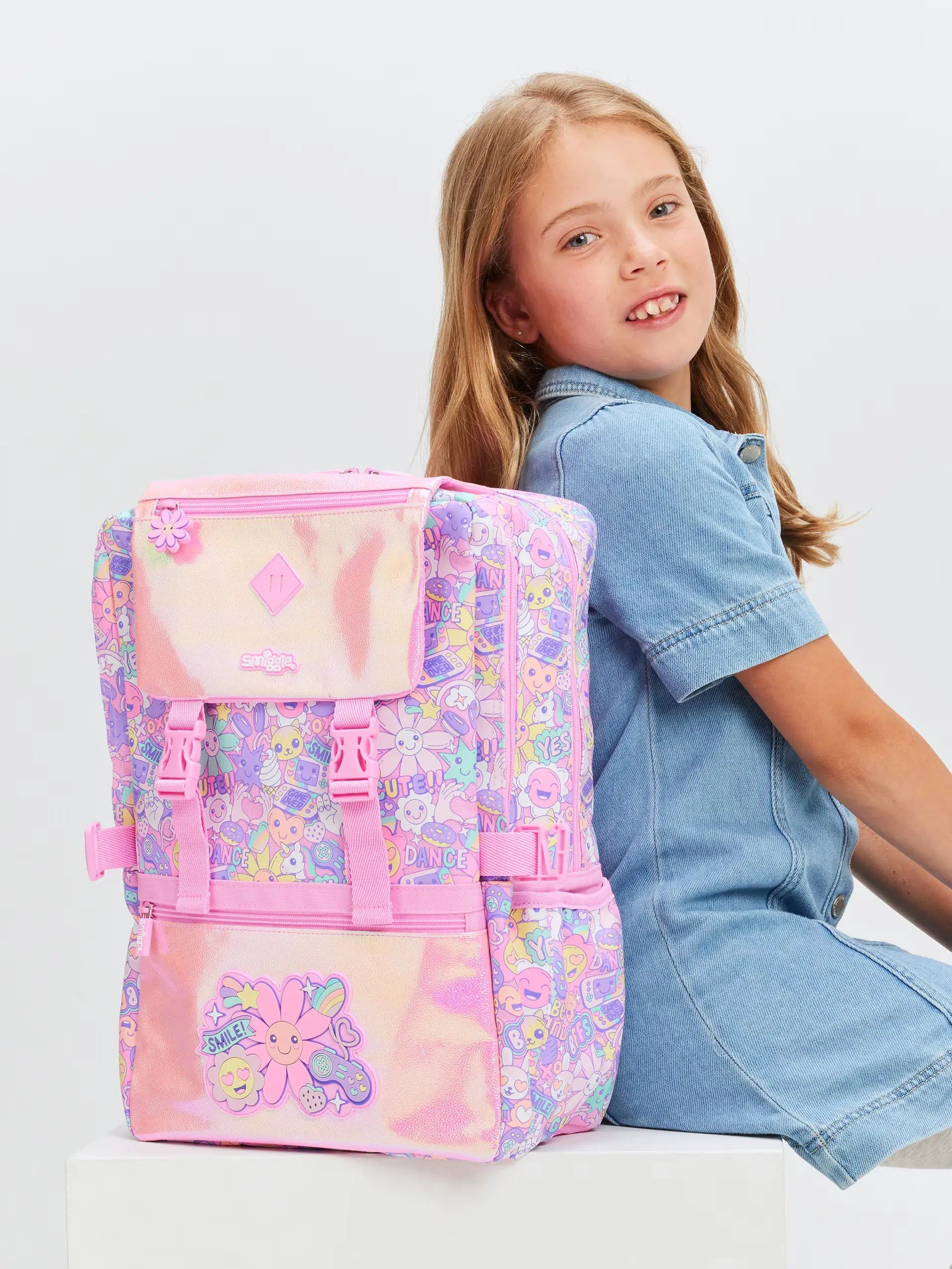 Smiggle - Epic Ortaokul Sırt Çantası-Dinossi