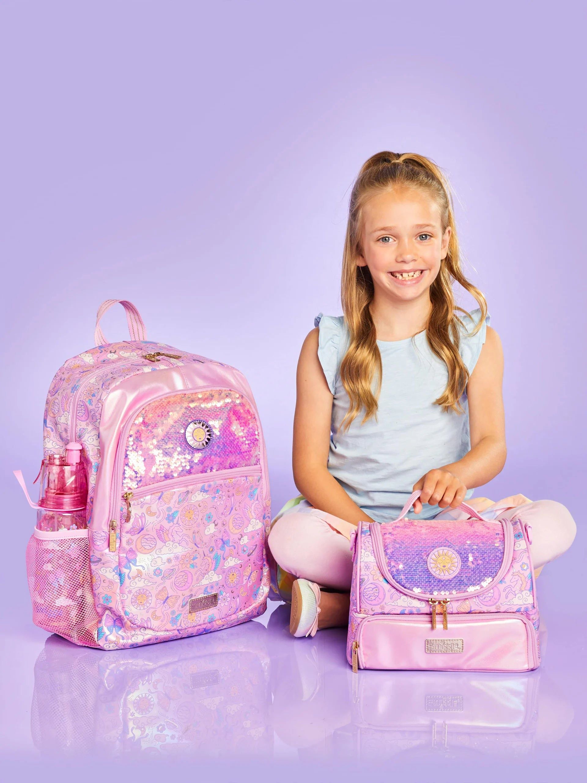 Smiggle - Cosmos Klasik Okul Sırt Çantası-Dinossi