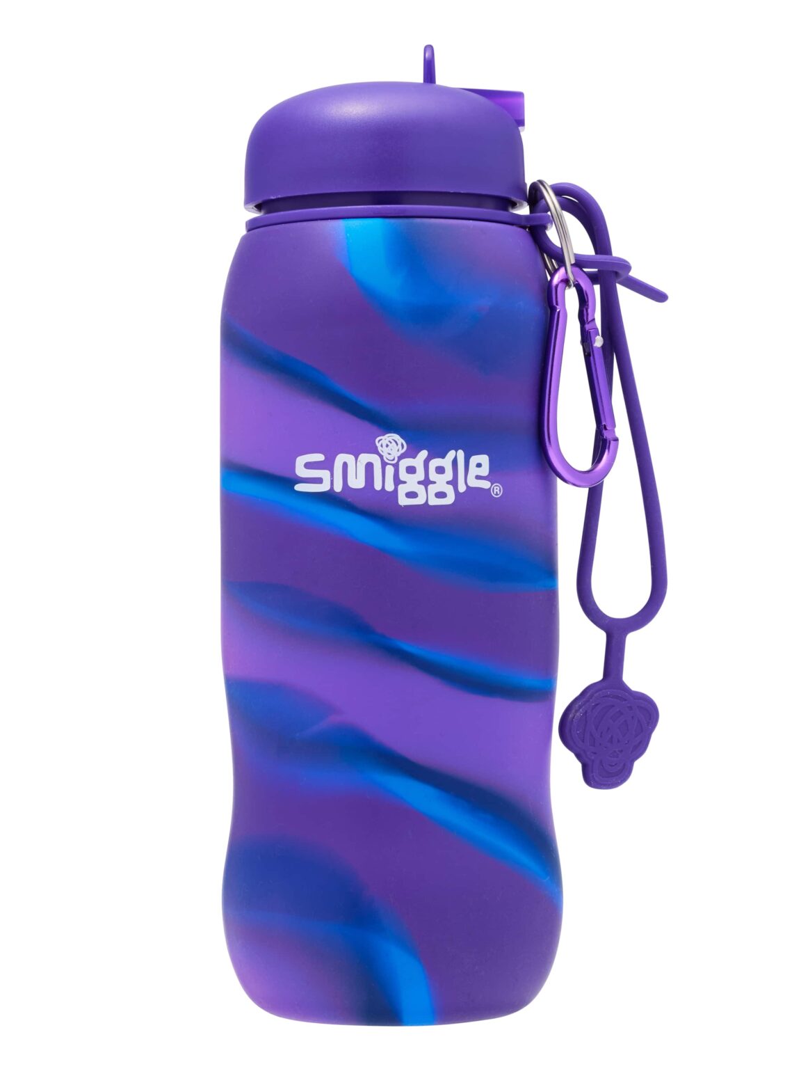 Smiggle - Botella de agua plegable con pajita de 630ML