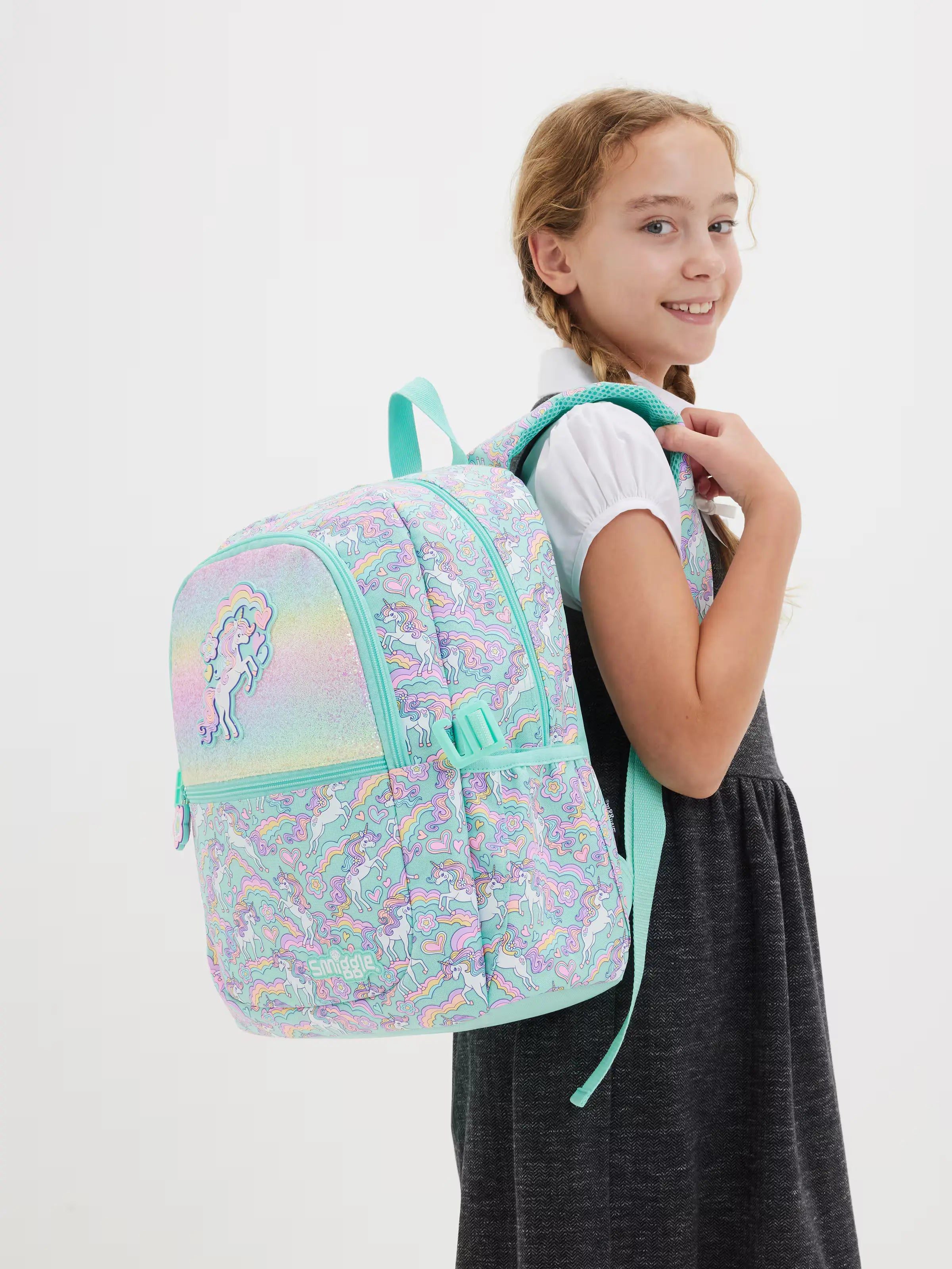 Smiggle – Limitless Klasik Okul Sırt Çantası-Dinossi